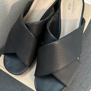 Black Clarks Sandals